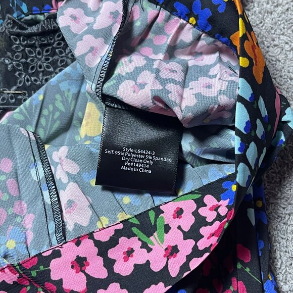 Johnny Was Astrid Pleated Multi-Color Floral Print Pants Size X-Large $318 - Picture 5 of 5